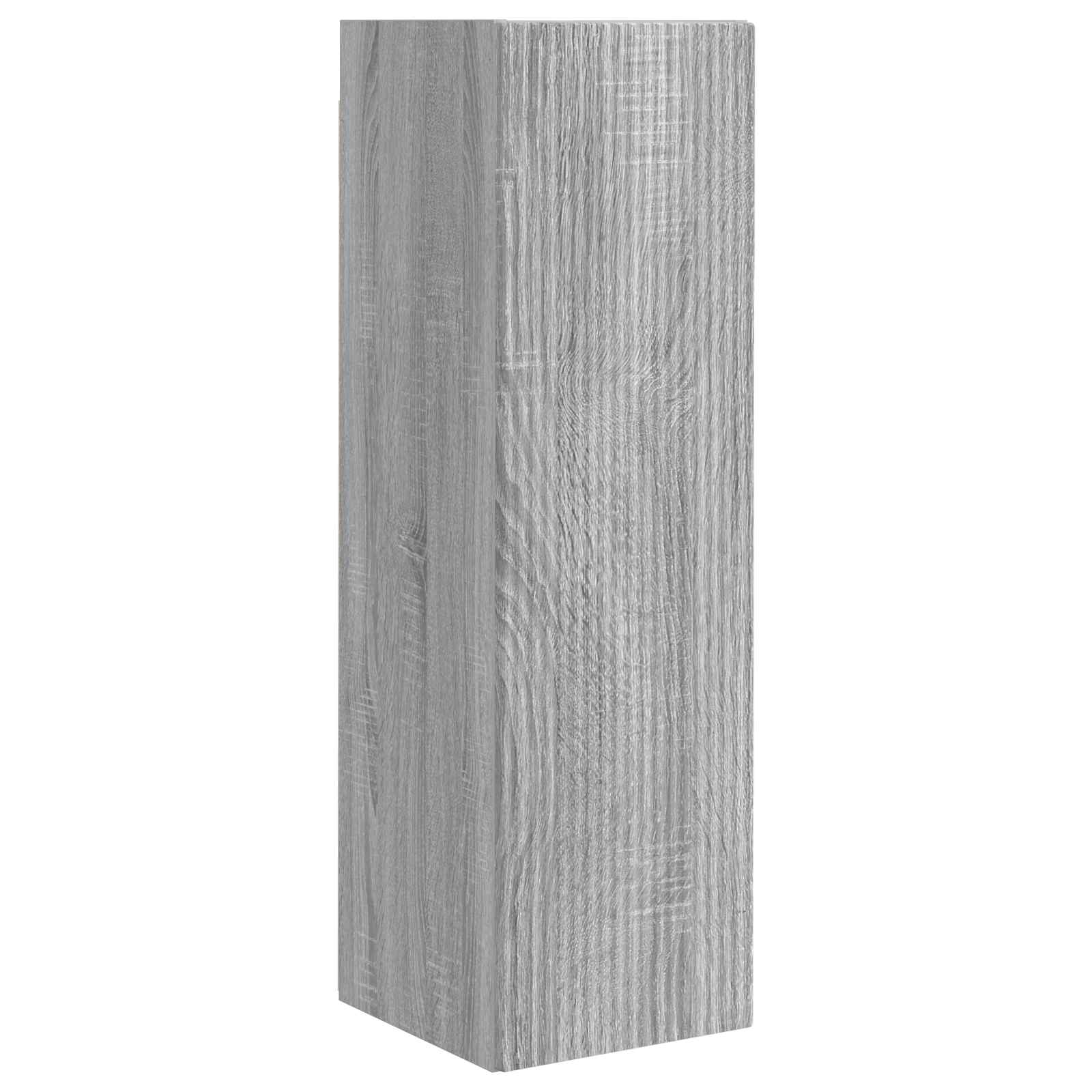 vidaXL TV-Schrankset Wandmontiert 4 pcs Graues Sonoma Holzwerkstoff