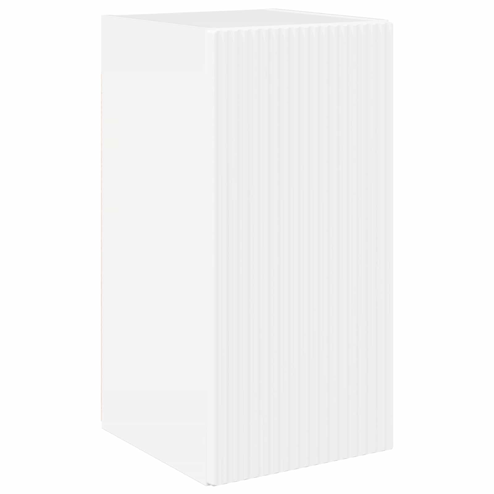 vidaXL TV-Schrankset Wandmontiert 6 pcs Hochglanz Weiß Holzwerkstoff