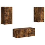 vidaXL TV-Schrankset 6 pcs Geräucherte Eiche Holzwerkstoff