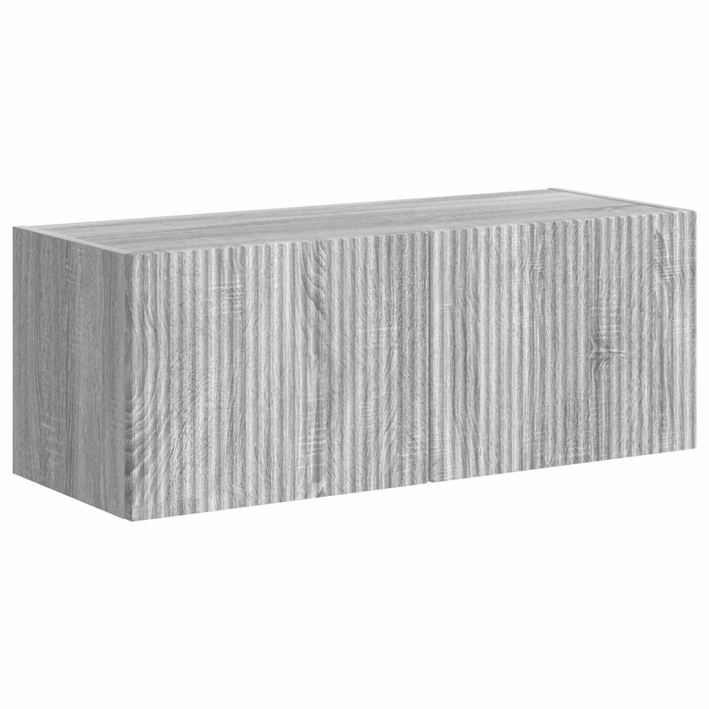 vidaXL TV-Schrankset Wandmontiert 6 pcs Graues Sonoma Holzwerkstoff