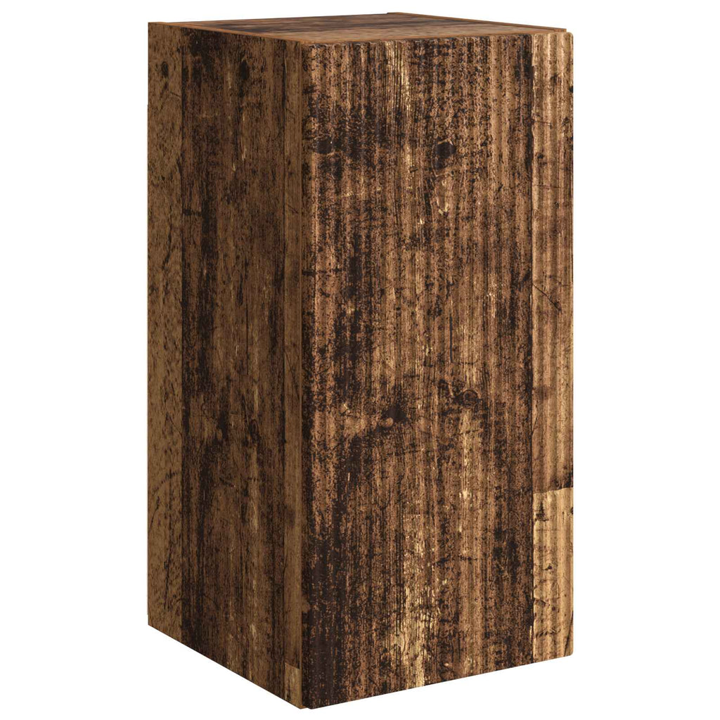vidaXL TV-Schrankset Wandmontiert 6 pcs Altholz Holzwerkstoff