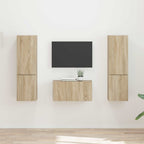 vidaXL TV-Schrankset 5 pcs Sonoma-Eiche Holzwerkstoff