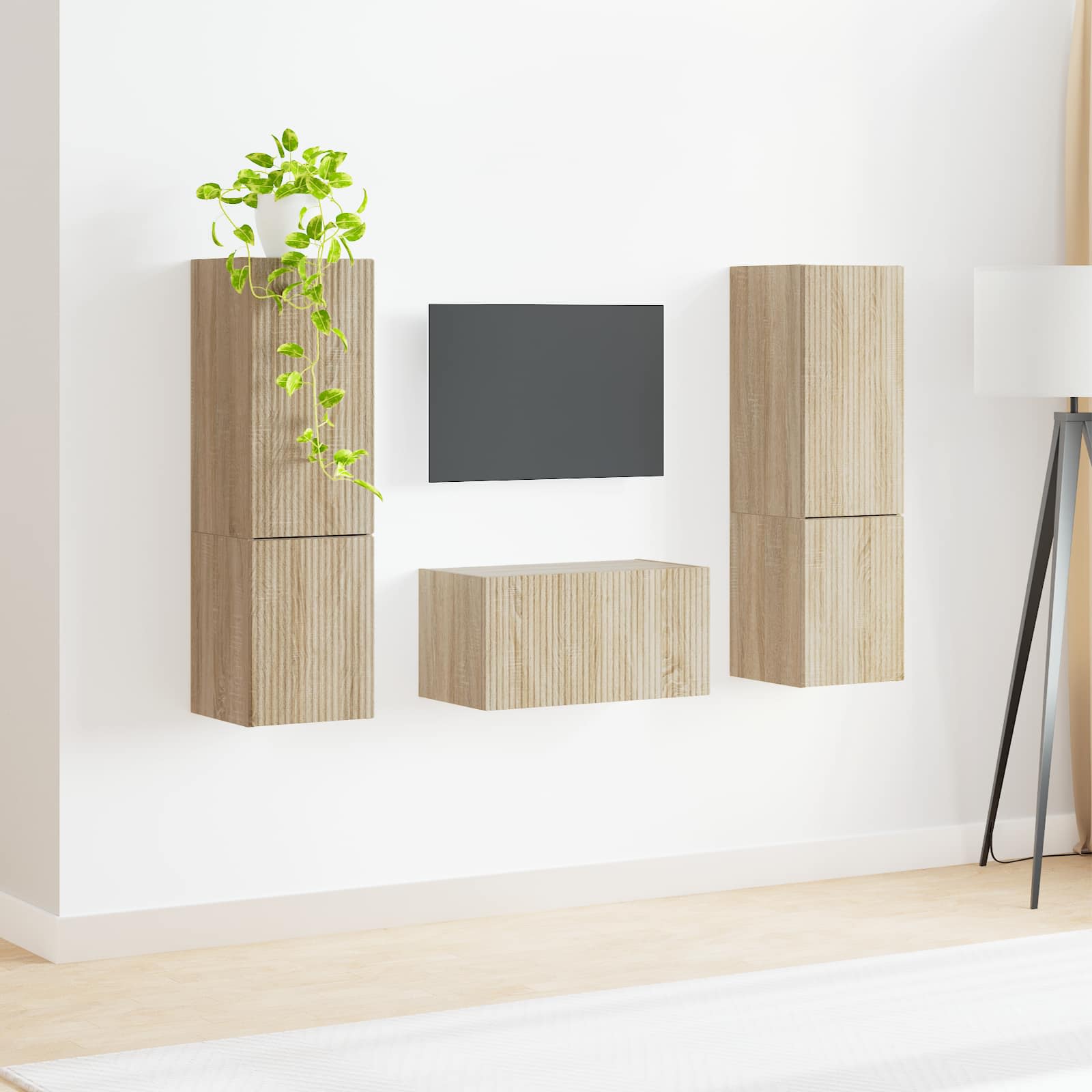 vidaXL TV-Schrankset 5 pcs Sonoma-Eiche Holzwerkstoff