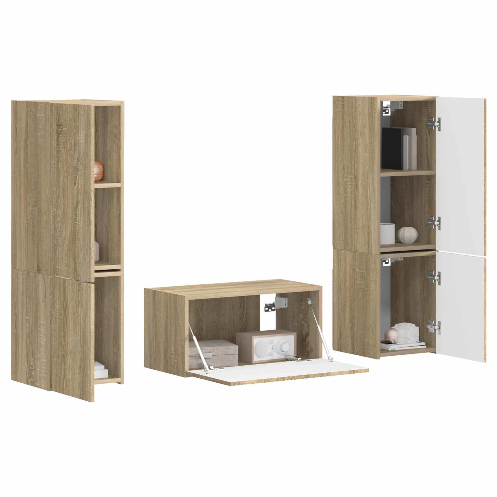 vidaXL TV-Schrankset 5 pcs Sonoma-Eiche Holzwerkstoff