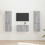 vidaXL TV-Schrankset 5 pcs Graues Sonoma Holzwerkstoff