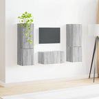vidaXL TV-Schrankset 5 pcs Graues Sonoma Holzwerkstoff