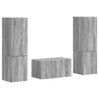 vidaXL TV-Schrankset 5 pcs Graues Sonoma Holzwerkstoff
