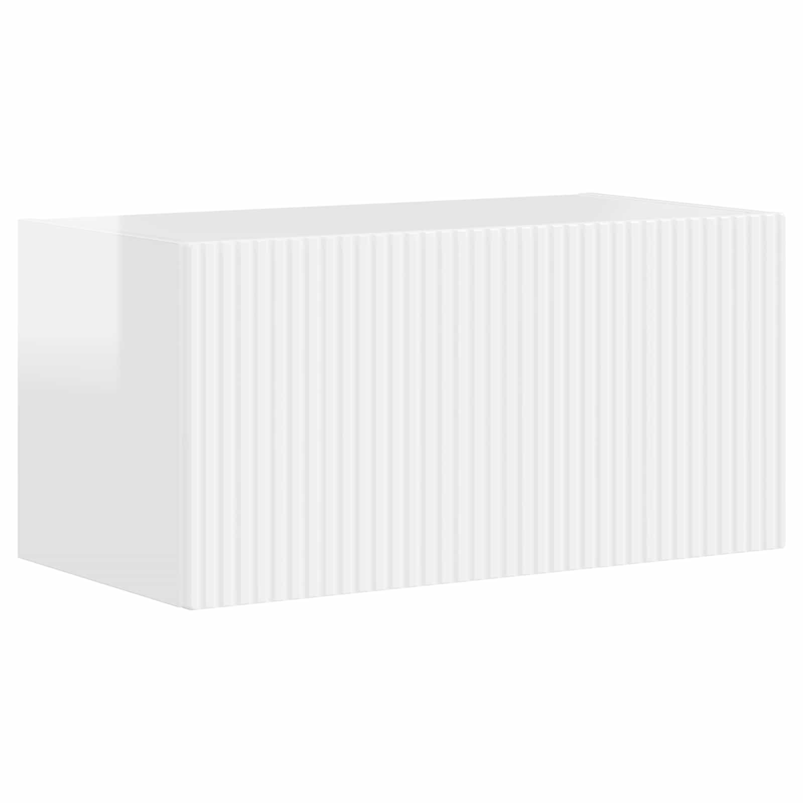 vidaXL TV-Schrankset 6 pcs Hochglanz Weiß Holzwerkstoff