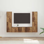 vidaXL TV-Schrankset 6 pcs Altholz Holzwerkstoff