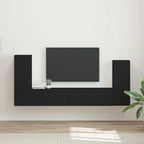vidaXL TV-Schrankset 4 pcs Weiß Holzwerkstoff