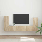 vidaXL TV-Schrankset 4 pcs Sonoma-Eiche Holzwerkstoff
