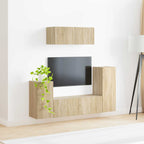 vidaXL TV-Schrankset 4 pcs Sonoma-Eiche Holzwerkstoff
