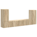vidaXL TV-Schrankset 4 pcs Sonoma-Eiche Holzwerkstoff