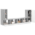 vidaXL TV-Schrankset 4 pcs Graues Sonoma Holzwerkstoff