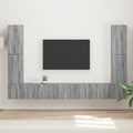 vidaXL TV-Schrankset 8 pcs Graues Sonoma Holzwerkstoff