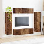 vidaXL TV-Schrankset 8 pcs Altholz Holzwerkstoff