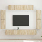 vidaXL TV-Schränk 8 pcs Sonoma-Eiche