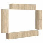 vidaXL TV-Schränk 8 pcs Sonoma-Eiche