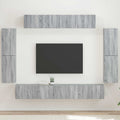 vidaXL TV-Schränk 8 pcs Graues Sonoma