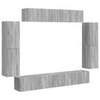 vidaXL TV-Schränk 8 pcs Graues Sonoma