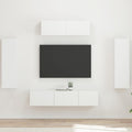 vidaXL TV-Schränk 5 pcs Weiß
