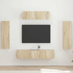 vidaXL TV-Schränk 5 pcs Sonoma-Eiche