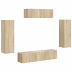 vidaXL TV-Schränk 5 pcs Sonoma-Eiche