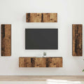 vidaXL TV-Schränk 5 pcs Altholz