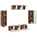 vidaXL TV-Schränk 5 pcs Altholz
