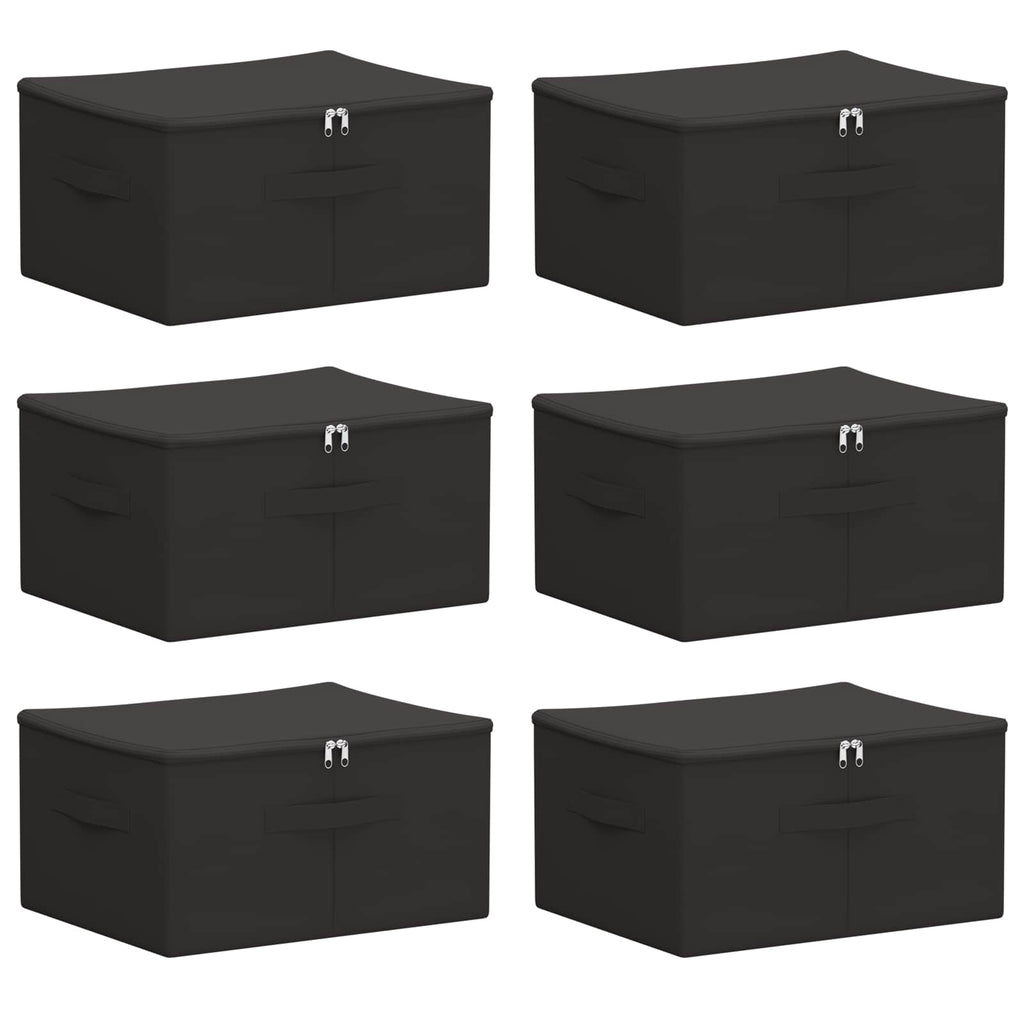 vidaXL Aufbewahrungsbox 6 pcs Anthrazit 43 x 34 x 23 cm Vliesstoff