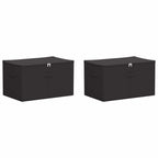 vidaXL Aufbewahrungsbox 2 pcs Anthrazit 55 x 35 x 32 cm Vliesstoff