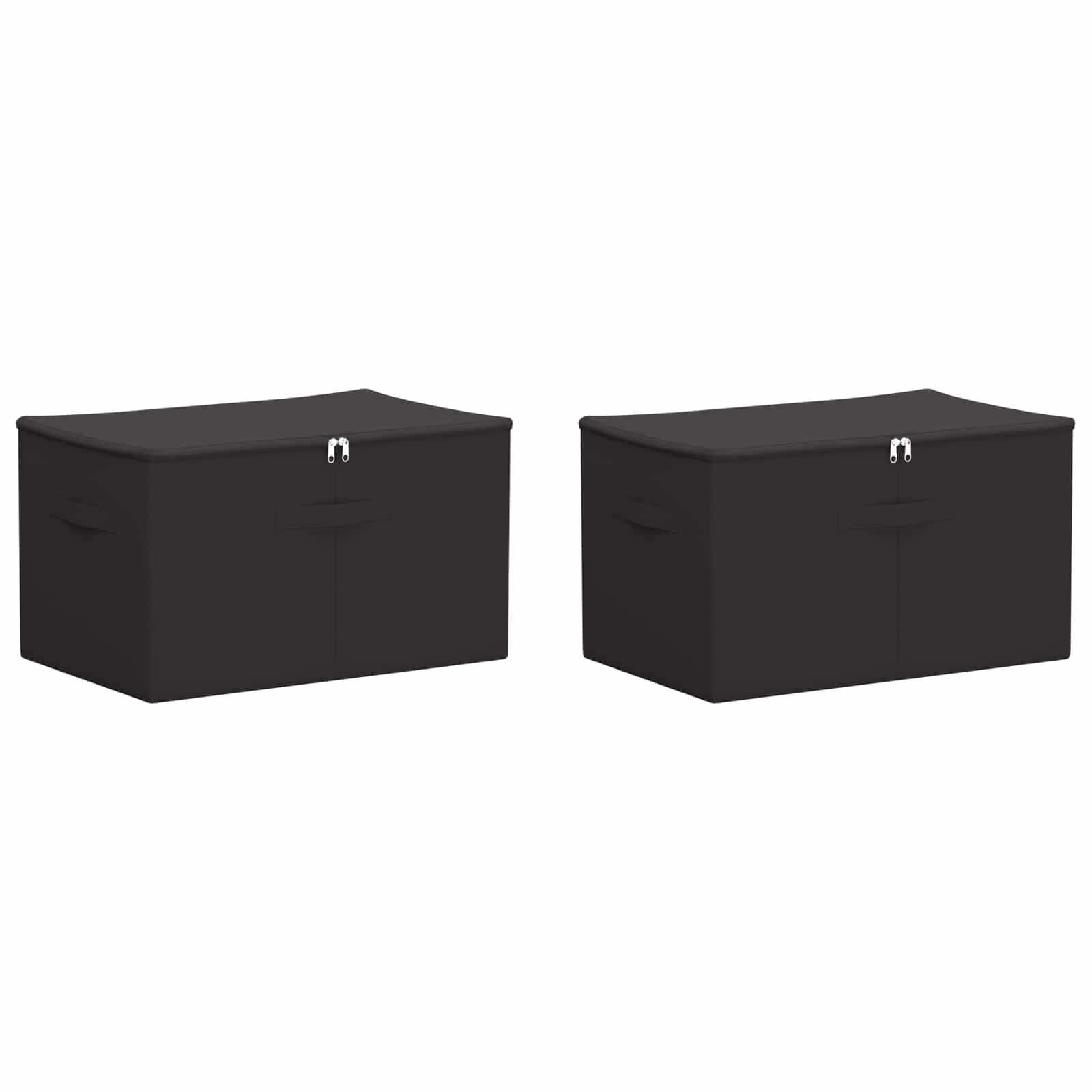 vidaXL Aufbewahrungsbox 2 pcs Anthrazit 55 x 35 x 32 cm Vliesstoff