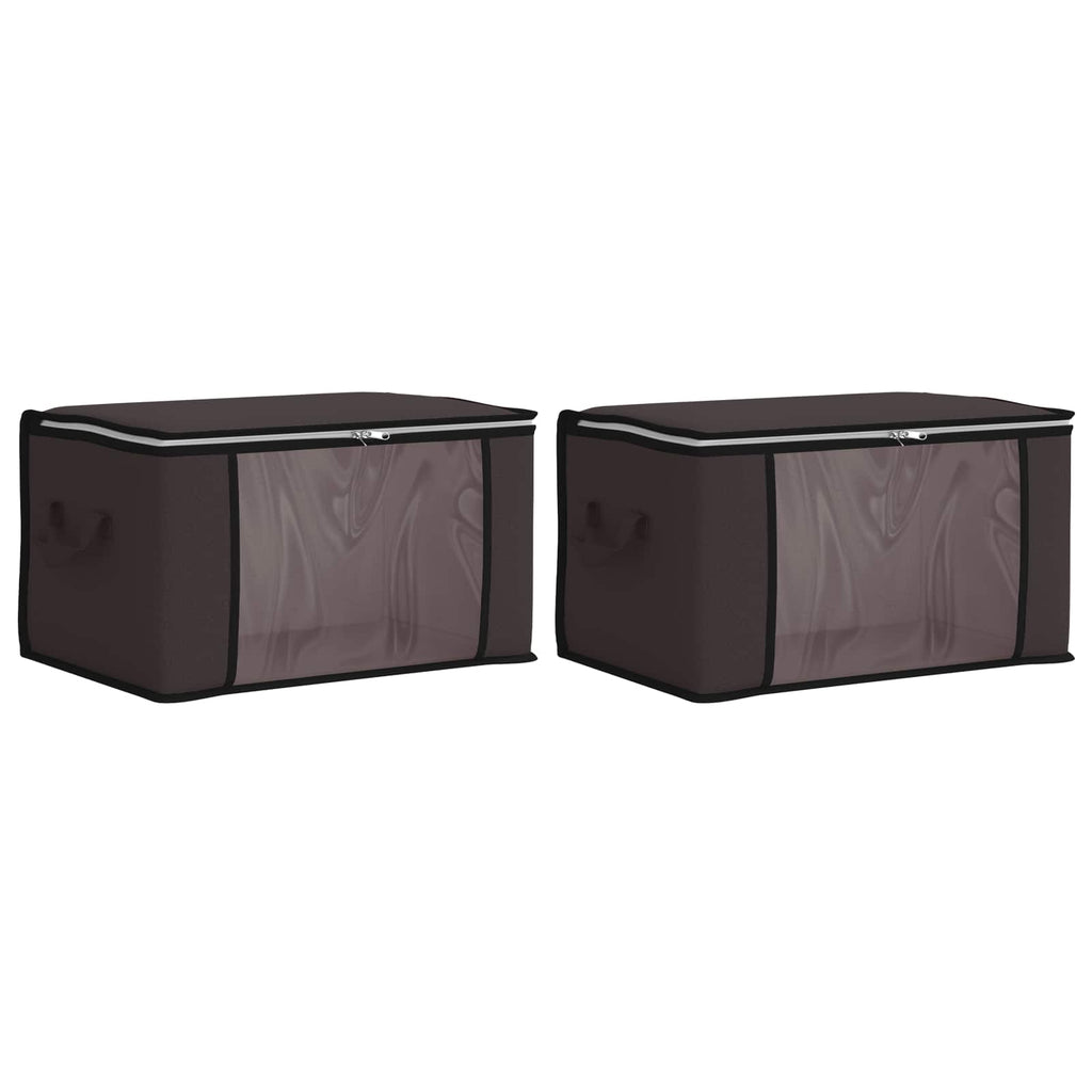 vidaXL Aufbewahrungsbox mit transparentem Seitenfenster 2 pcs