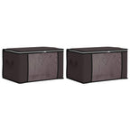 vidaXL Aufbewahrungsbox mit transparentem Seitenfenster 2 pcs