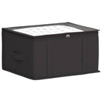 vidaXL Aufbewahrungsbox mit transparentem Oberfenster Anthrazit
