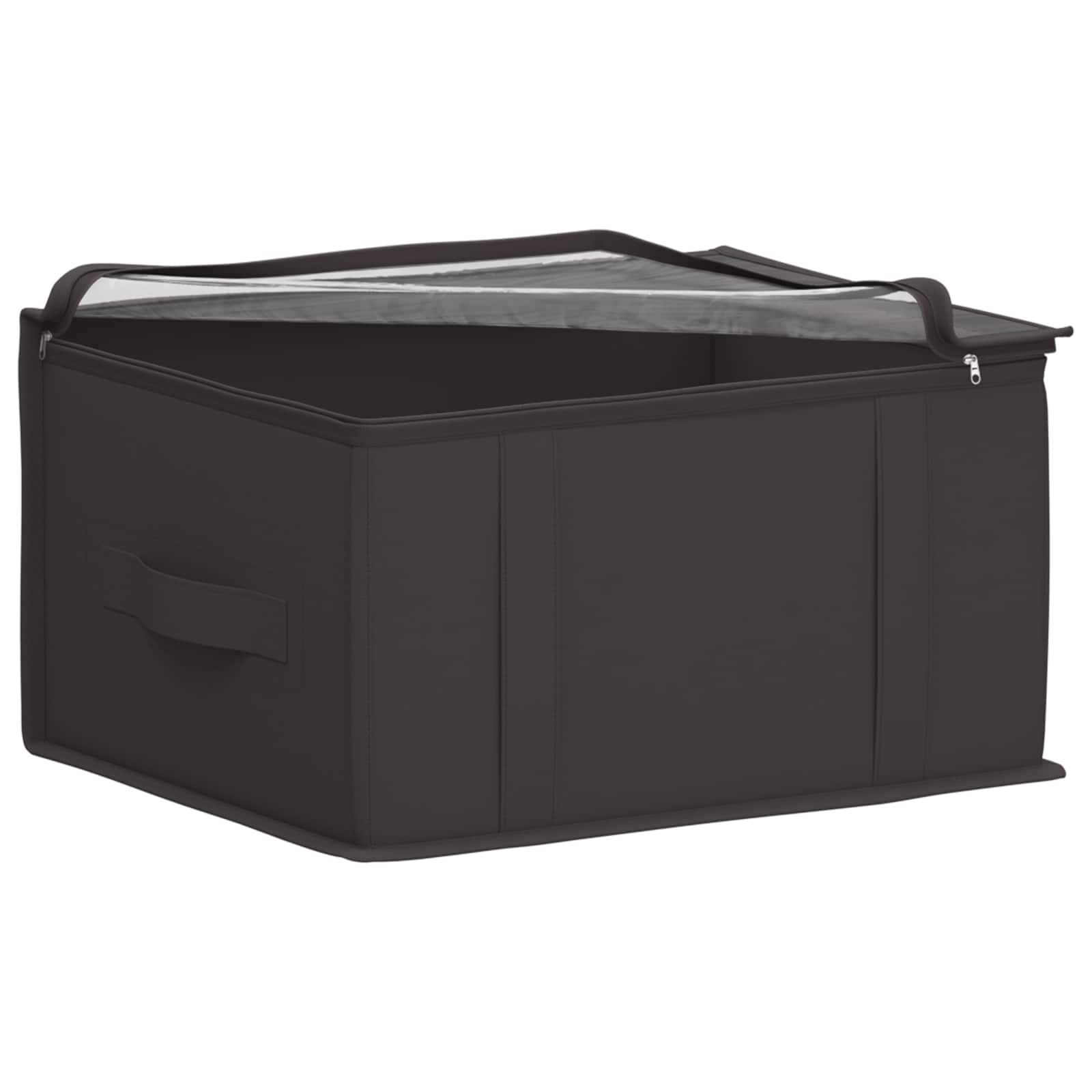 vidaXL Aufbewahrungsbox mit transparentem Oberfenster 6 pcs Anthrazit