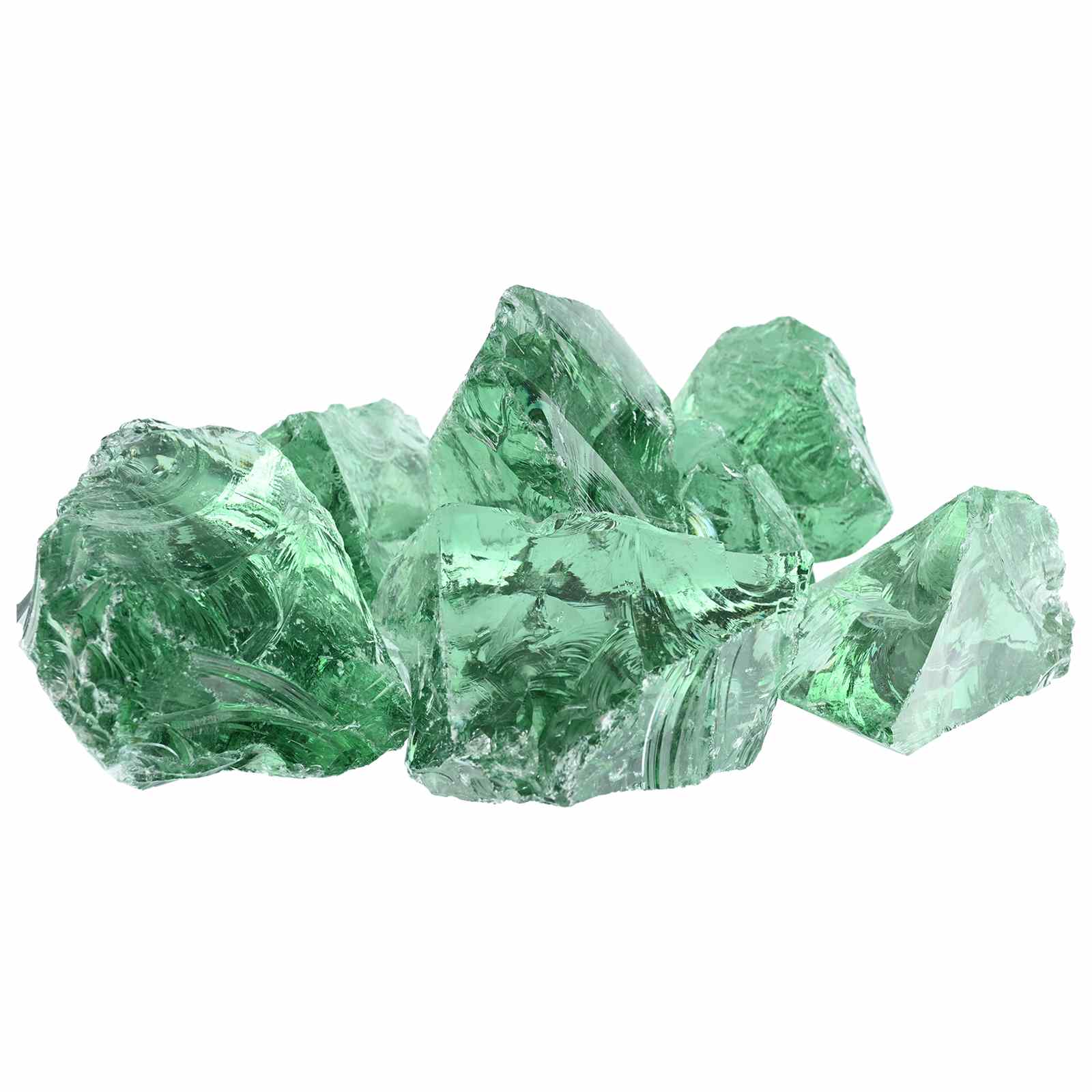 vidaXL Gartensteine Hellgrün 12 cm Glas
