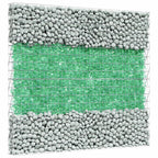 vidaXL Gartensteine Hellgrün 12 cm Glas
