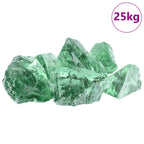 vidaXL Gartensteine Hellgrün 12 cm Glas