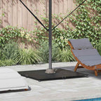 vidaXL Sonnenschirmständer Schwarz 100 x 100 x 4 cm Stahl