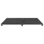 vidaXL Sonnenschirmständer Schwarz 100 x 100 x 4 cm Stahl