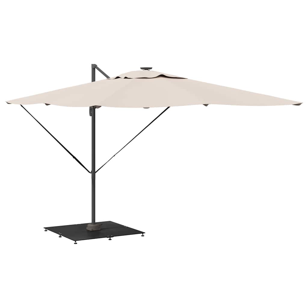 vidaXL Sonnenschirmständer Schwarz 100 x 100 x 4 cm Stahl