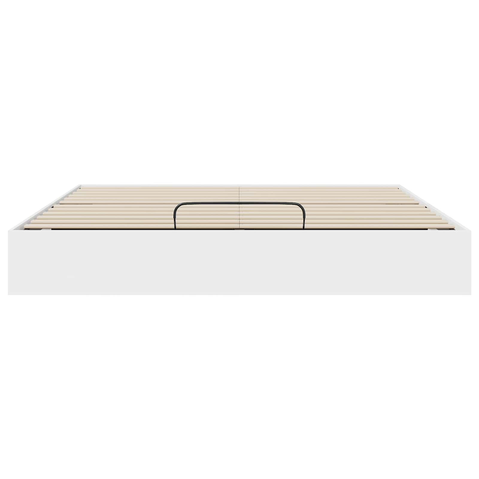 vidaXL Ottoman Bettgestell Weiß 203 x 180 x 25 cm Holzwerkstoff