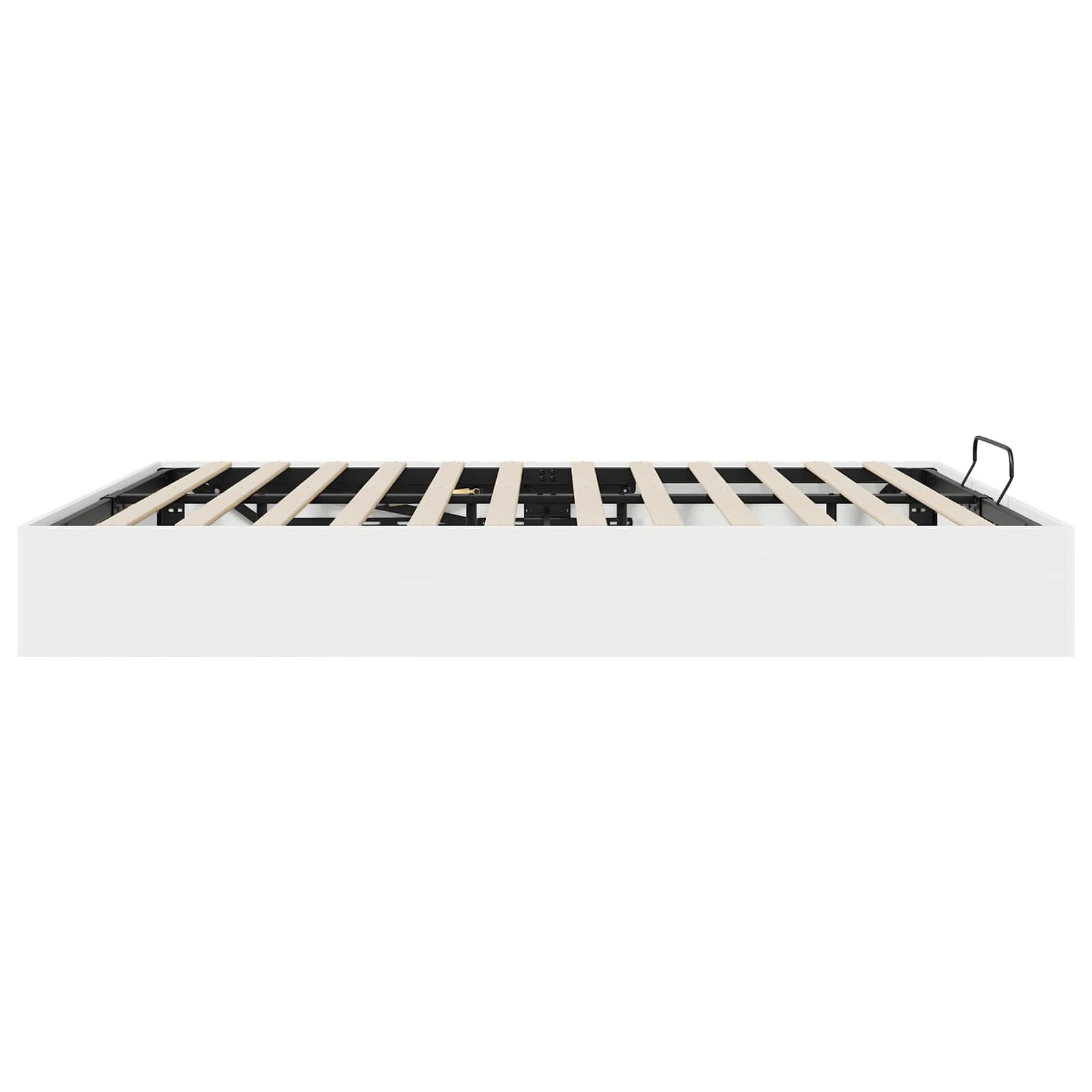 vidaXL Ottoman Bettgestell Weiß 203 x 180 x 25 cm Holzwerkstoff