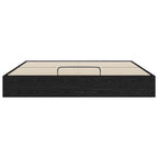 vidaXL Ottoman Bettgestell Schwarze Eiche 203 x 180 x 25 cm