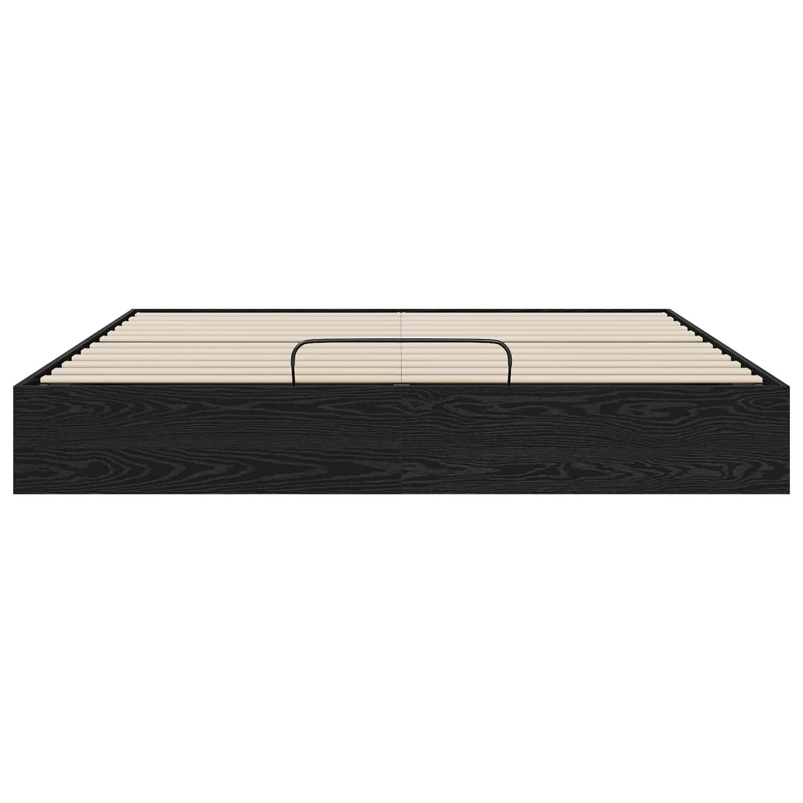 vidaXL Ottoman Bettgestell Schwarze Eiche 203 x 180 x 25 cm
