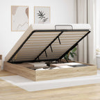 vidaXL Ottoman Bettgestell mit Speicher Sonoma-Eiche 203 x 180 x 25 cm