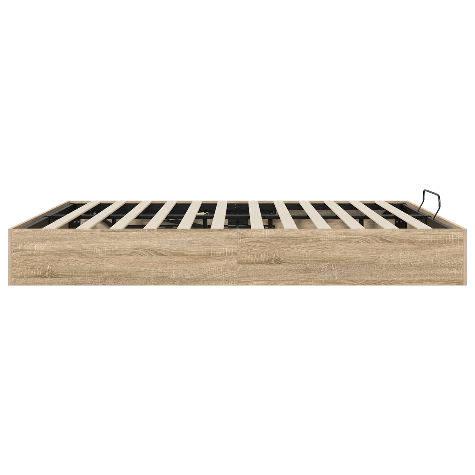 vidaXL Ottoman Bettgestell mit Speicher Sonoma-Eiche 203 x 180 x 25 cm