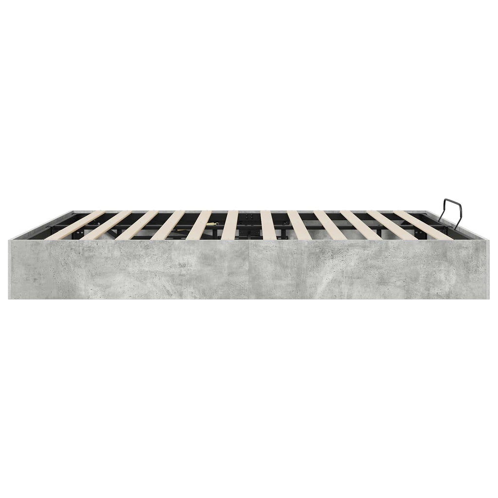 vidaXL Ottoman Bettgestell Beton 203 x 180 x 25 cm Holzwerkstoff
