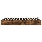 vidaXL Ottoman Bettgestell Geräucherte Eiche 203 x 180 x 25 cm